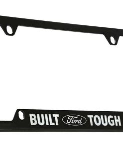Portaplaca de metal recubierto en negro Ford Built Tough