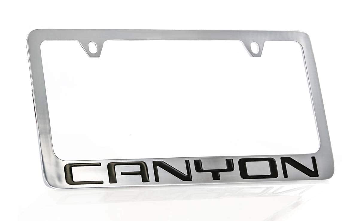 Portaplacas de Metal Cromado para GMC Canyon