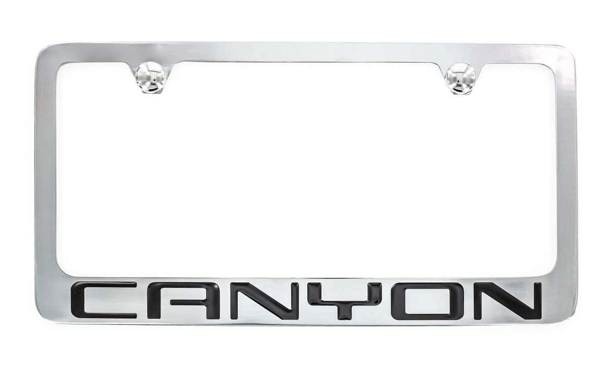 Portaplacas de Metal Cromado para GMC Canyon - Imagen 4