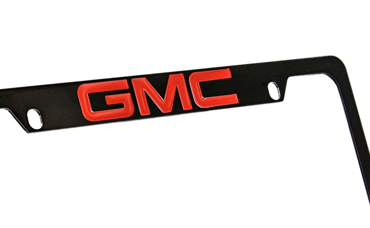 Portaplacas de Matrícula con Logo de GMC (4 Orificios y - Imagen 3
