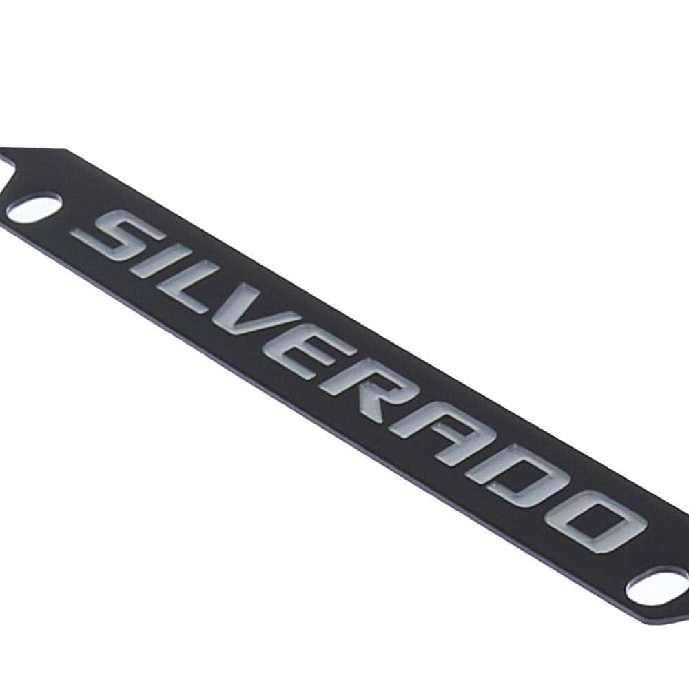 Portaplacas de metal negro recubierto para Chevrolet - Imagen 4