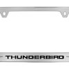 Porta Placas de Metal Cromado Ford Thunderbird con 2