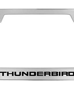 Porta Placas de Metal Cromado Ford Thunderbird con 2