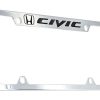 Portaplacas de Honda Civic de Zinc (Cromo & Top & 4
