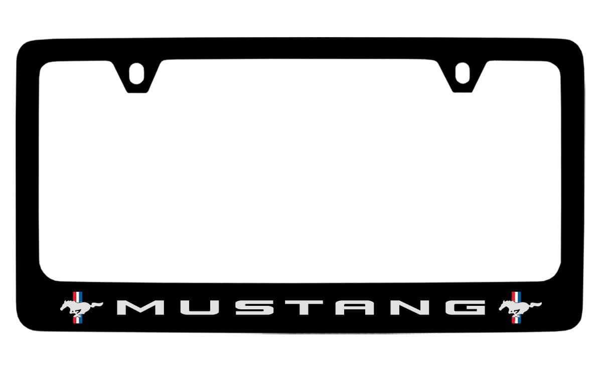 Porta Placa de Matrícula de Metal Negro con Emblema de Ford - Imagen 4