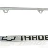 Porta placa de matrícula de metal cromado Chevrolet Tahoe