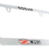 Portaplacas de Metal Cromado para Chevrolet Corvette C6 Z06
