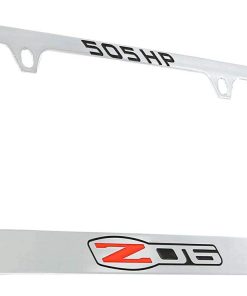 Portaplacas de Metal Cromado para Chevrolet Corvette C6 Z06