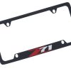 Portaplacas de Licencia Chevrolet Z71 (4 Orificios/ Fierro,