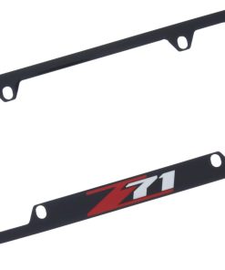Portaplacas de Licencia Chevrolet Z71 (4 Orificios/ Fierro,