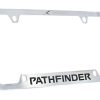 Portaplacas de Nissan Pathfinder de Metal Cromado Grabado