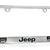 Marco de placa de licencia con logo de Jeep (2 agujeros /