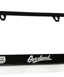 Portaplacas para Jeep Overland de Metal Recubierto en Negro