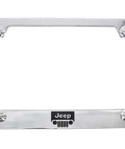 Portaplacas de matrícula con Logo Jeep (4 agujeros / Latón,