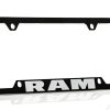 Porta Placa de Metal Negro para Dodge Ram Grabadod con