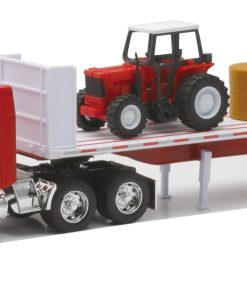 New-Ray Peterbilt 389 con juego de heno y tractor agrícola