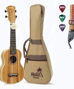 Hola! Music HM-121ZW+ Bundle de Ukulele Soprano Deluxe con
