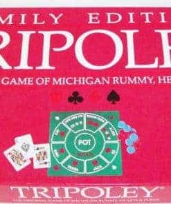 1992 Edición Familiar de Tripoley con Cartas Fichas Tapete