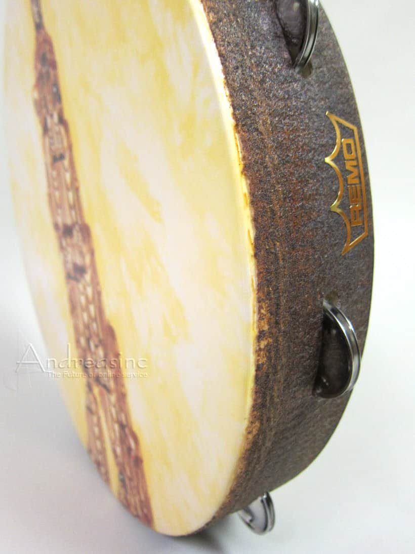 Pandereta Remo, Alessandra Belloni, 16" Dia, 9 Pares de - Imagen 5