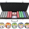 Set de 500 fichas de póker de 11.5g Royal Flush de Versa