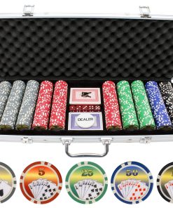 Set de 500 fichas de póker de 11.5g Royal Flush de Versa