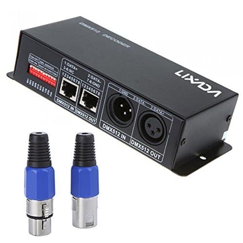 Decodificador Controlador LED Lixada DC 12V-24V de 3