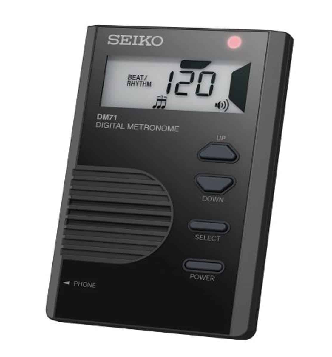 Metrónomo Digital de Bolsillo Seiko DM71B - Negro