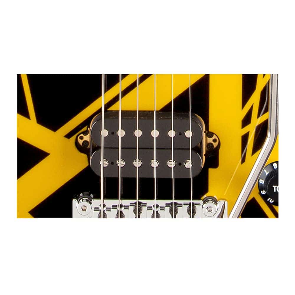 Guitarra EVH Striped Series - Negro con Rayas Amarillas - Imagen 5