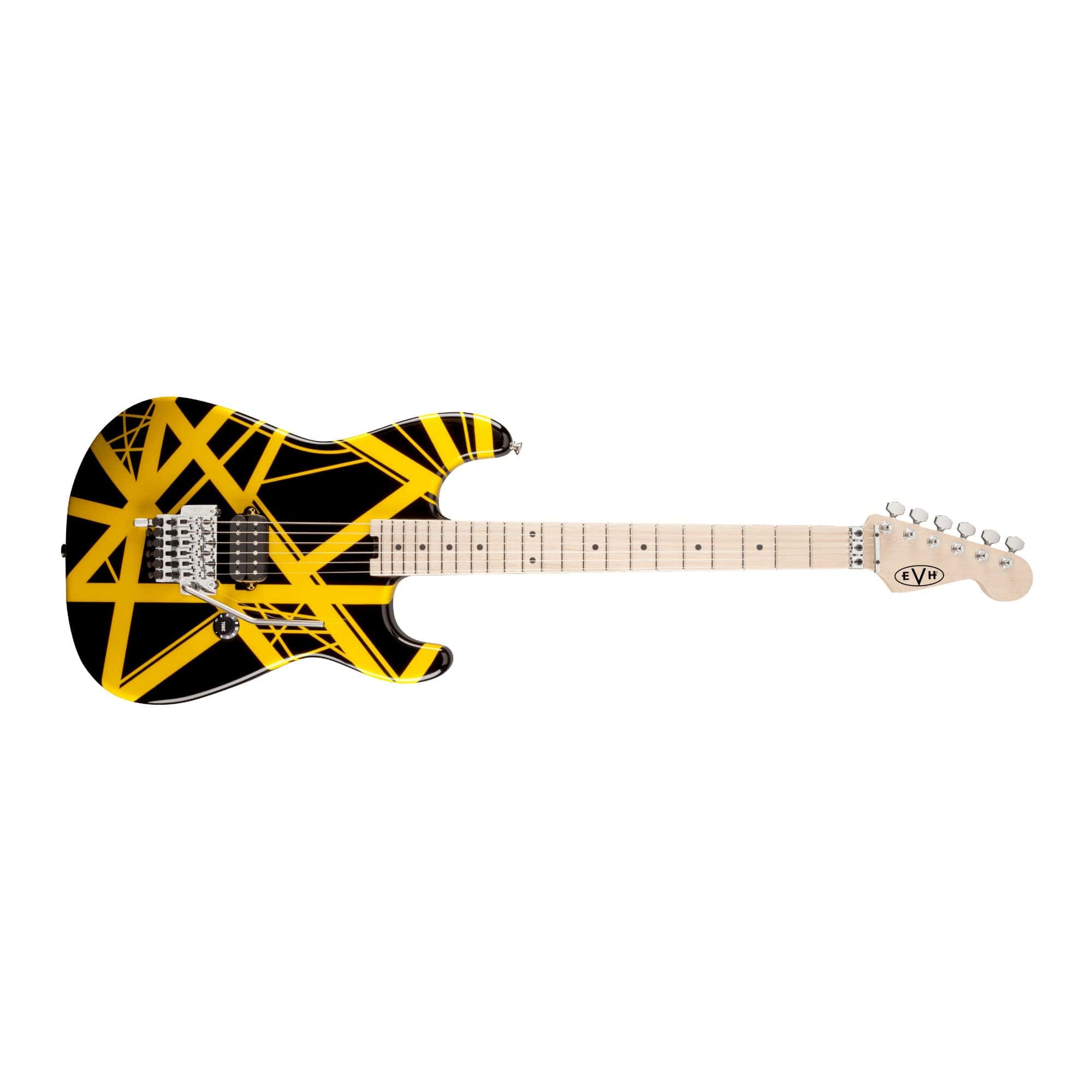 Guitarra EVH Striped Series - Negro con Rayas Amarillas - Imagen 3