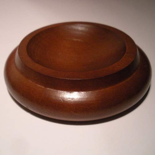 Set de 3 Tazas para Ruedas de Piano de Madera Dura - Nogal