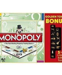 Monopoly Edición de Bonificación de Fichas Doradas