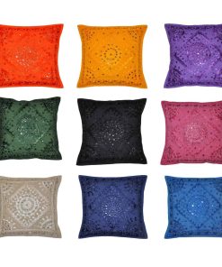 Funda de cojín de algodón hecha a mano Rajasthali Indian