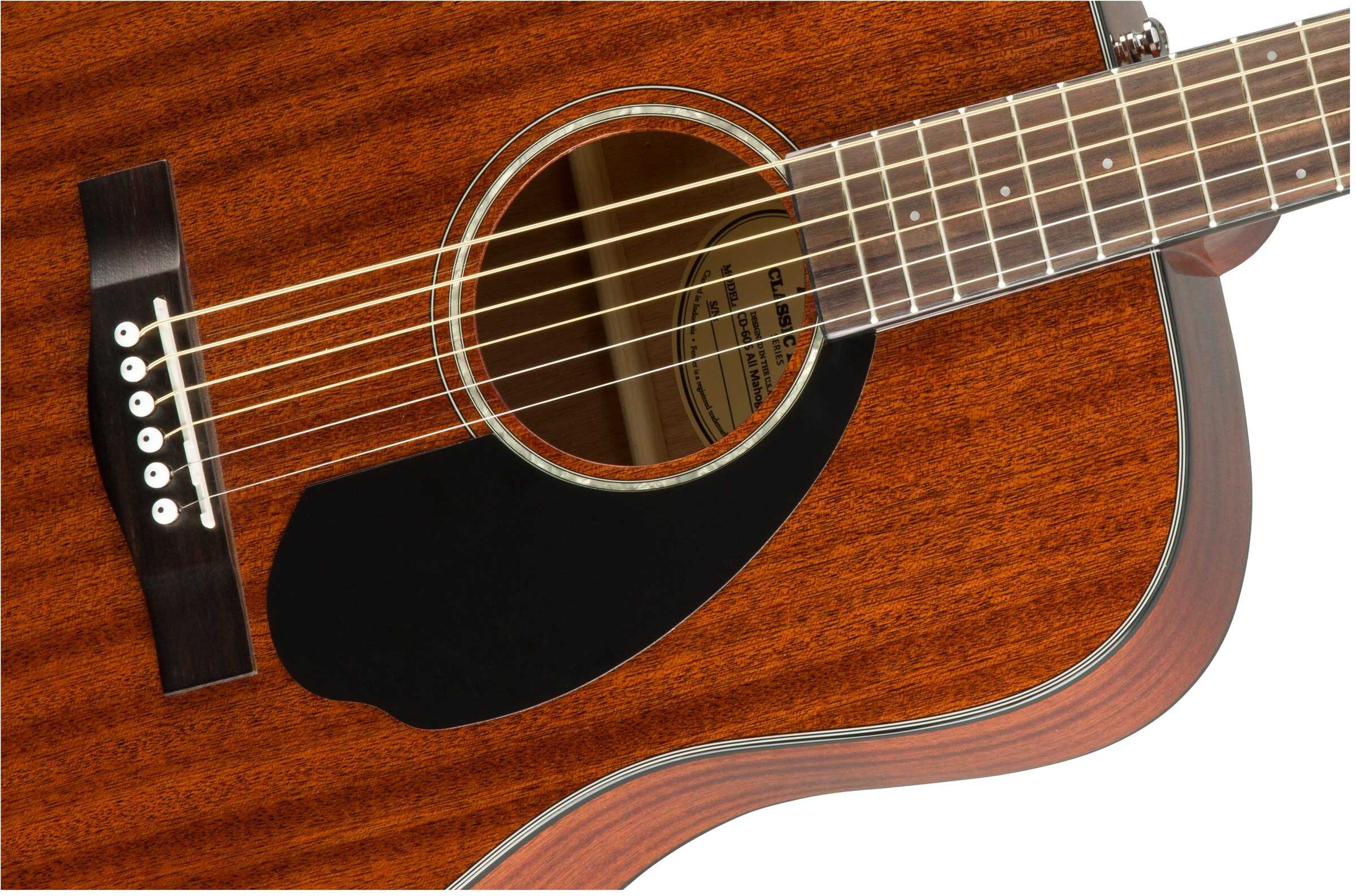 Guitarra Acústica Dreadnought Fender CD-60S Top Sólido - - Imagen 6