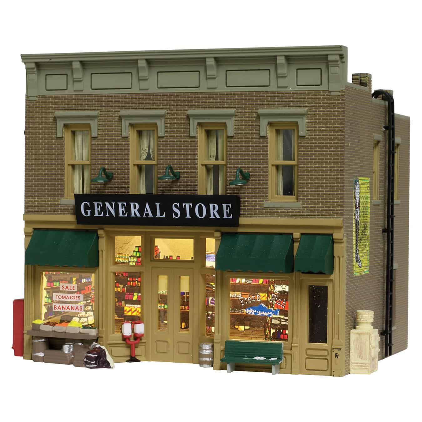 WOODLAND SCENICS BR5021 Blt/Rdy Lubener's General Store HO