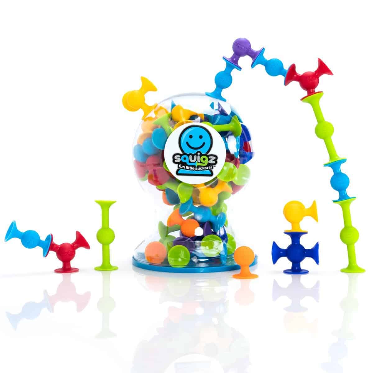 Fat Brain Toys Squigz Deluxe Set - Juego de construcción de