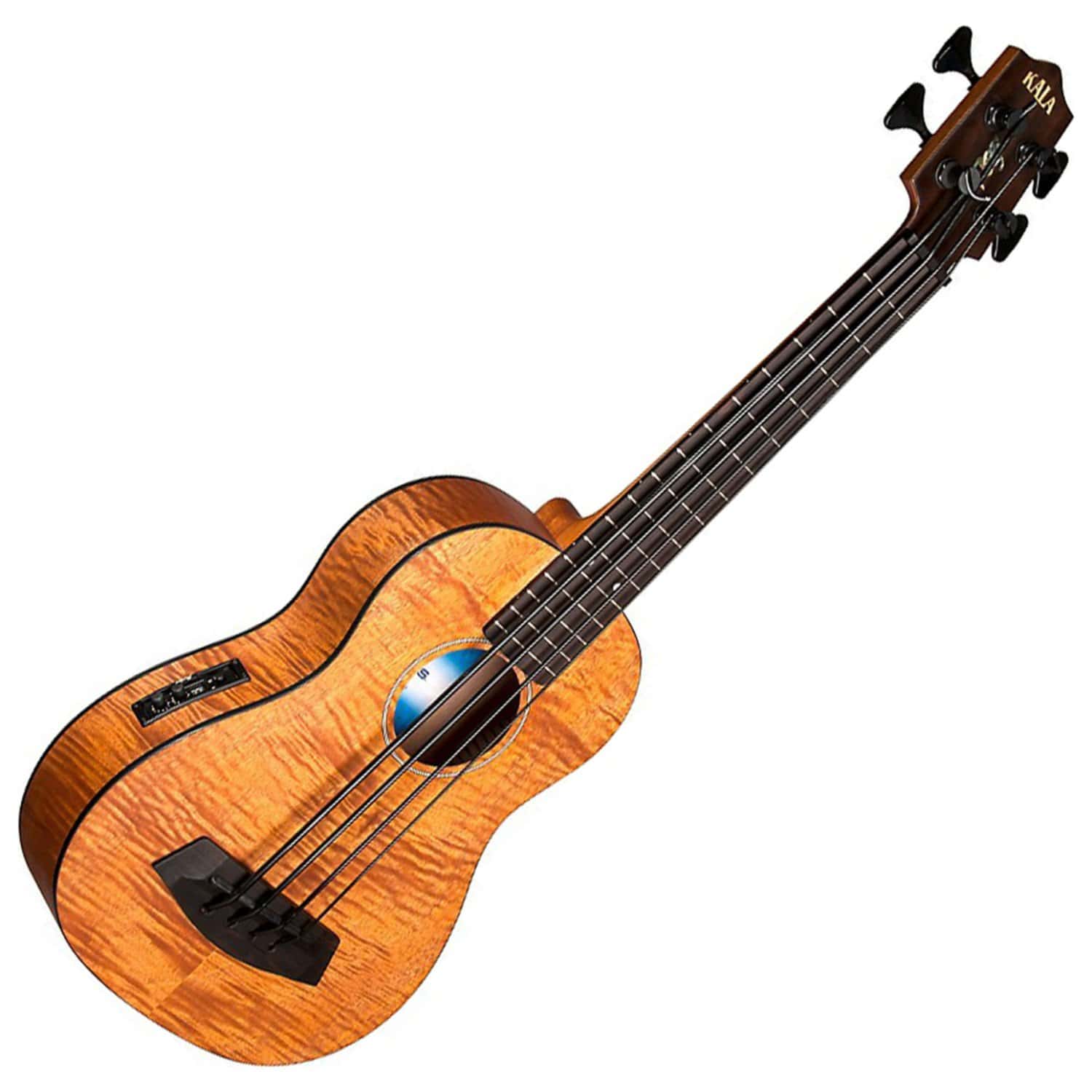 Kala UBASS-EM-FS Exotic Mahogany U-Bass Trasteado