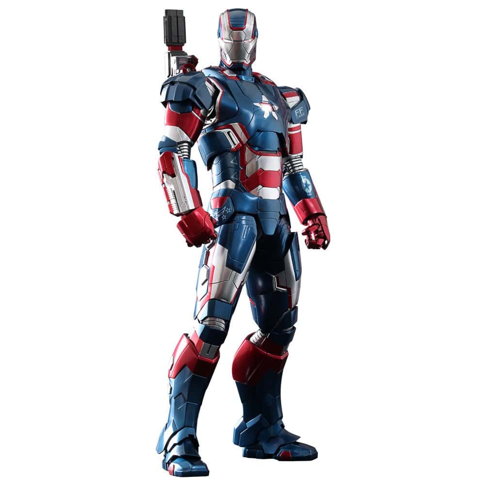 Figura de Acción Iron Patriot Iron Man 3 Hot Toys Escala 1/6