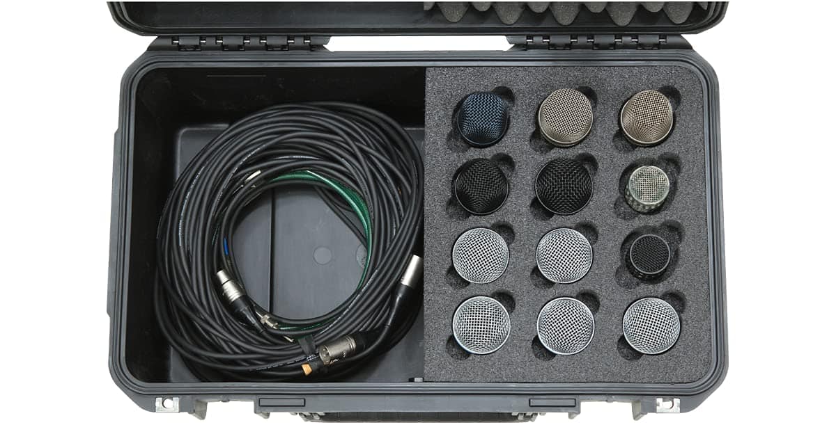Estuche SKB Music iSeries Waterproof de 12 Micrófonos con - Imagen 3
