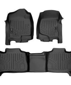 Juego de tapetes SMARTLINER de 2 filas color negro para