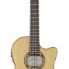 Guitarra de Cuerdas de Nylon Acústica/Eléctrica de Tamaño