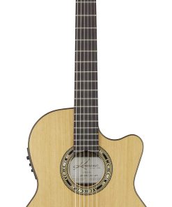 Guitarra de Cuerdas de Nylon Acústica/Eléctrica de Tamaño