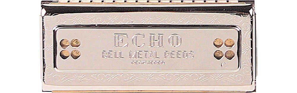 HOHNER C/G Echo 54 Armónica Tremolo, Acero inoxidable