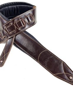 Correa de Guitarra Acolchada de Cuero Grueso de Firma Hecha