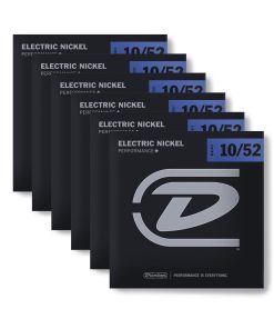 6 juegos de cuerdas para guitarra eléctrica Dunlop DEN1052