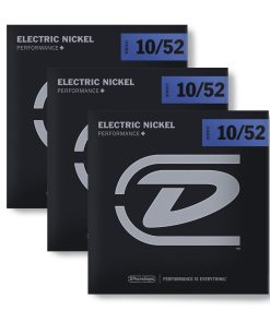 3 Sets de Cuerdas de Guitarra Eléctrica Dunlop DEN1052 10-52