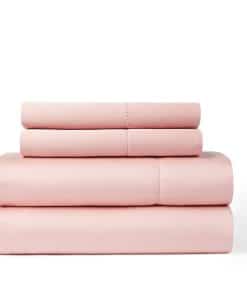 Juego de sábanas sólidas de algodón de 400 hilos con