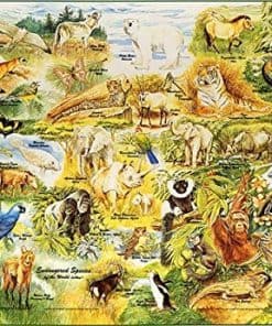 Rompecabezas Artmap de Especies en Peligro de Extinción 550