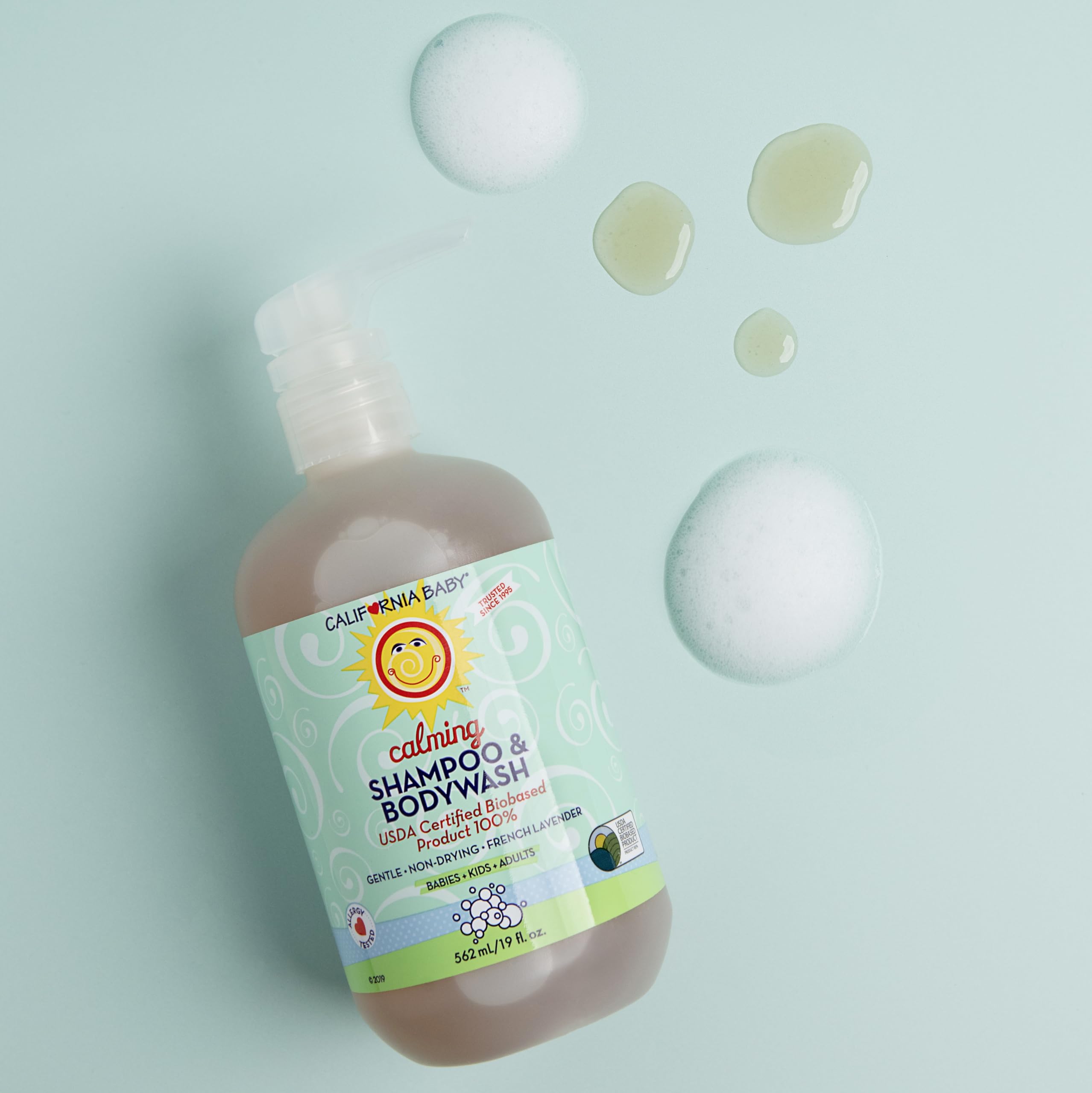 California Baby Calming Lavender Shampoo and Body Wash | - Imagen 4