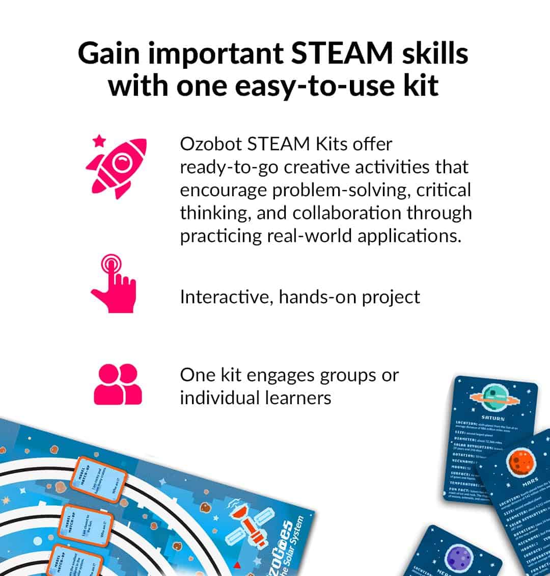 Kit Ozobot OzoGoes al Sistema Solar: STEM Kit, Edades 8+, - Imagen 4