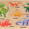 Rompecabezas de Dinosaurios Levanta y Aprende - Hecho en